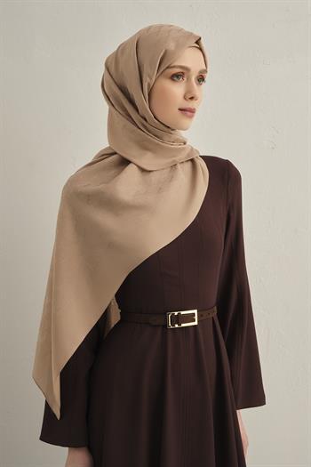 Armine Pamora Şal - Monogram Desenli 3 - Bej 05