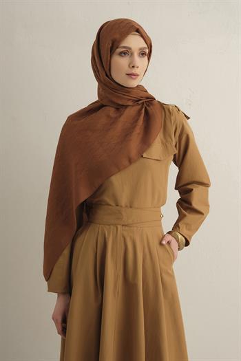 Armine Pamora Şal - Monogram Desenli 3 - Bakır 16