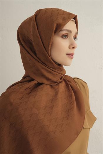 Armine Pamora Şal - Monogram Desenli 3 - Bakır 16