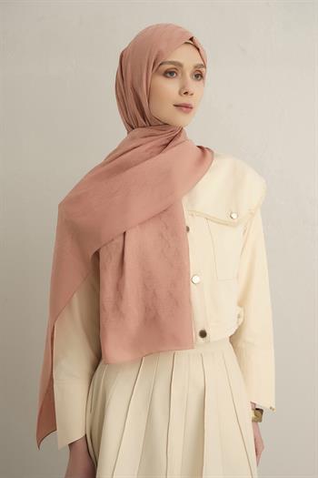 Armine Pamora Şal - Monogram Desenli 3 - Pembe 37