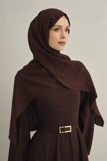 Armine Pamora Şal - Zebra Desenli 1 - Acı Kahve 10