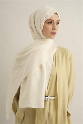 Armine Pamora Şal - Zebra Desenli 1 - Ekru 58