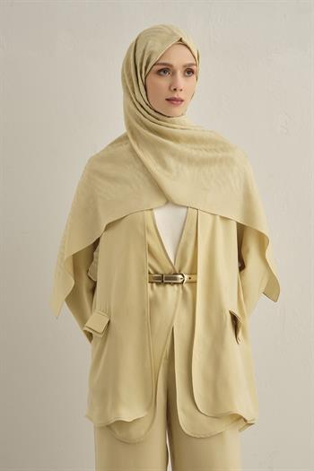 Armine Pamora Şal - Zebra Desenli 1 - Gold 62