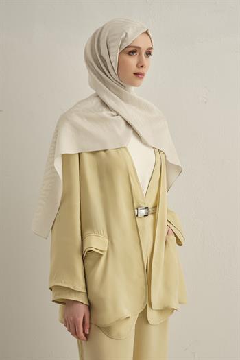 Armine Pamora Şal - Zebra Desenli 1 - Gümüş 17