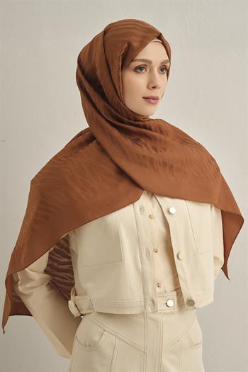 Armine Pamora Şal - Zebra Desenli 1 - Kahve 16