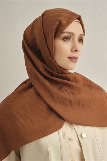 Armine Pamora Şal - Zebra Desenli 1 - Kahve 16