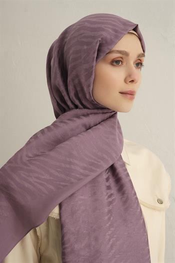 Armine Pamora Şal - Zebra Desenli 1 - Lila 42