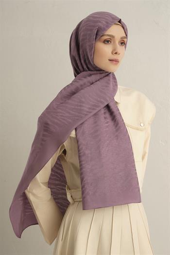 Armine Pamora Şal - Zebra Desenli 1 - Lila 42