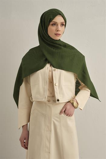 Armine Pamora Şal - Zebra Desenli 1 - Zümrüt 49