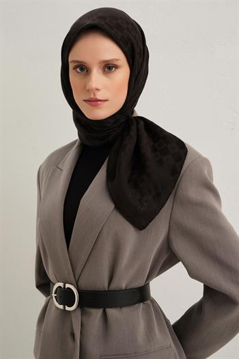 Armine Pamuk İpek Eşarp - Siyah 01