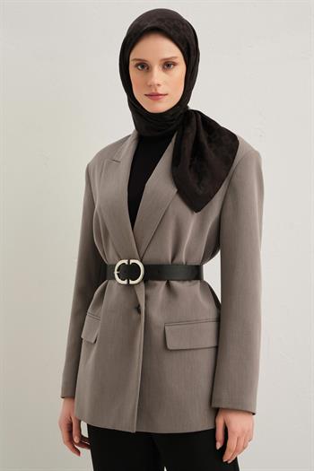 Armine Pamuk İpek Eşarp - Siyah 01