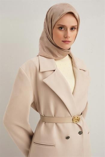 Armine Pamuk İpek Eşarp - Vizon 07