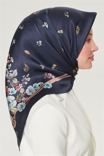 Armine Sport Twill Eşarp - 8533-34 Lacivert