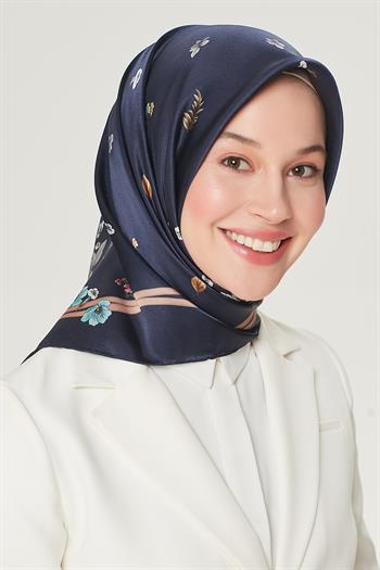 Armine Sport Twill Eşarp - 8533-34 Lacivert