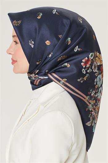 Armine Sport Twill Eşarp - 8533-34 Lacivert