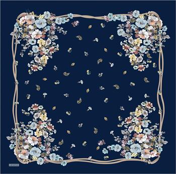 Armine Sport Twill Eşarp - 8533-34 Lacivert