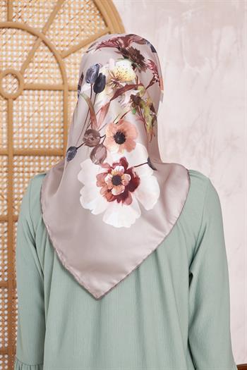 Armine Sport Twill Eşarp - 8723-91 Koyu Taş