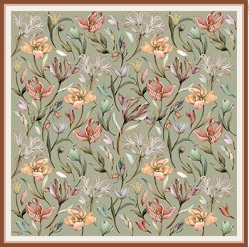 Armine Sport Twill Eşarp - 8825-33 Yağ Yeşili