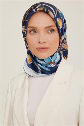 Armine Sport Twill Eşarp - 8825-39 Lacivert