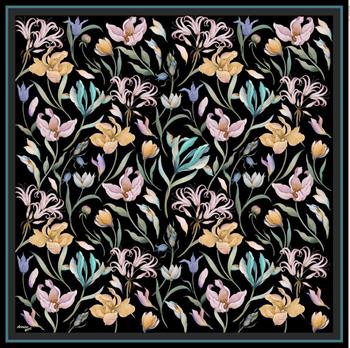 Armine Sport Twill Eşarp - 8825-52 Siyah Mavi