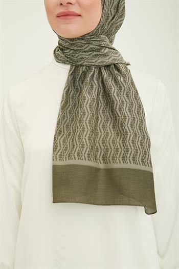 Armine Trend Akasya Şal - 1 - Haki 23056