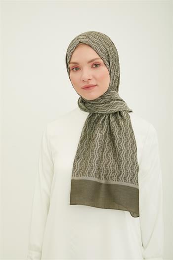 Armine Trend Akasya Şal - 1 - Haki 23056