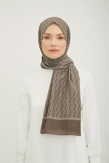 Armine Trend Akasya Şal - 1 - Kahve 23034