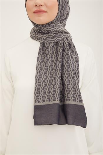 Armine Trend Akasya Şal - 1 - Kot Mavi 23048