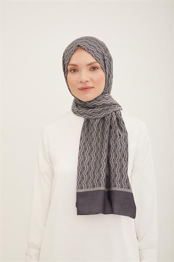 Armine Trend Akasya Şal - 1 - Kot Mavi 23048