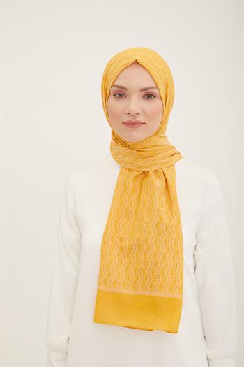 Armine Trend Akasya Şal - 1 - Sarı 22040