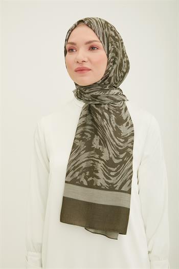 Armine Trend Akasya Şal - 2 - Haki 23056