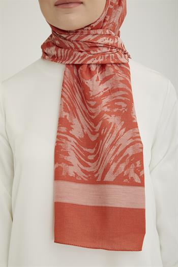 Armine Trend Akasya Şal - 2 - Kiremit 22005