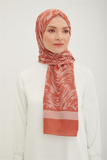 Armine Trend Akasya Şal - 2 - Kiremit 22005