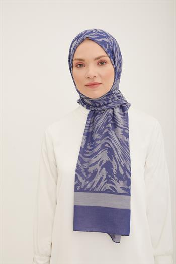 Armine Trend Akasya Şal - 2 - Kot Mavi 23047