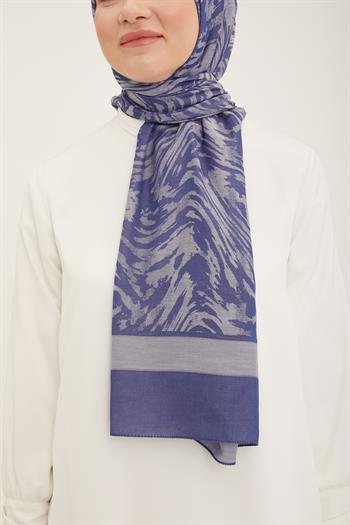 Armine Trend Akasya Şal - 2 - Kot Mavi 23047
