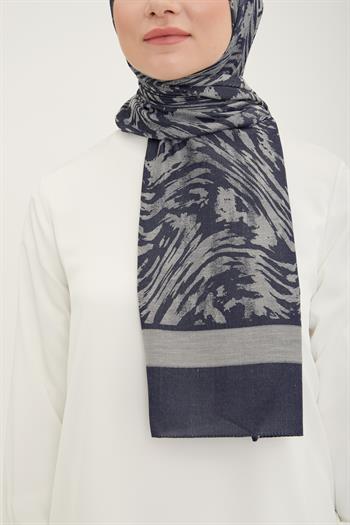 Armine Trend Akasya Şal - 2 - Lacivert 23048