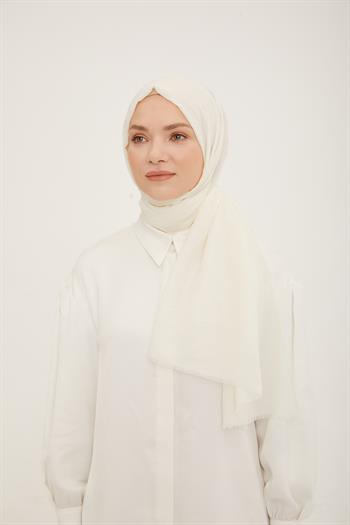 Armine Trend Bambu Şal - İnci Beyaz 02