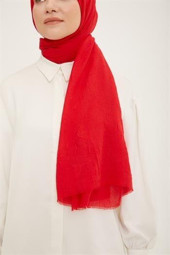 Armine Trend Bambu Şal - Kırmızı 51