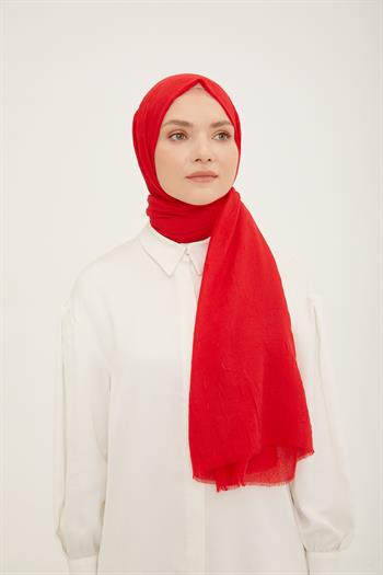 Armine Trend Bambu Şal - Kırmızı 51
