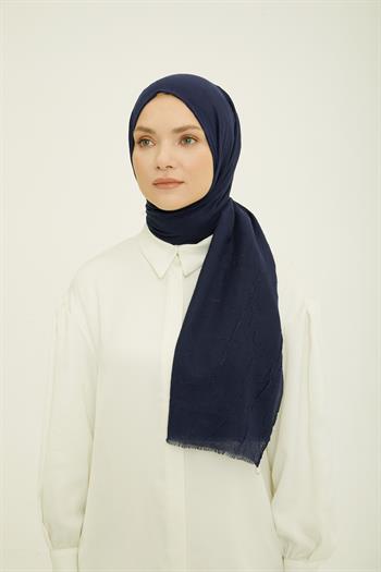 Armine Trend Bambu Şal - Koyu Lacivert 44