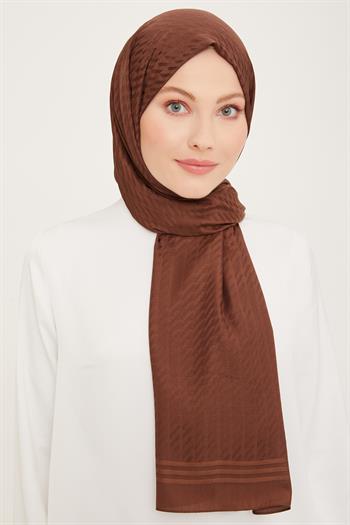 Armine Trend Diamond Şal - 1 - Kahve 4719