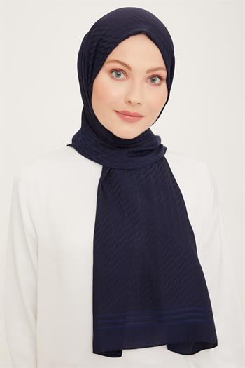 Armine Trend Diamond Şal - 1 - Lacivert 1393