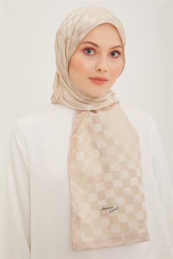 Armine Trend Janjan Şal - Dama - Bej 91