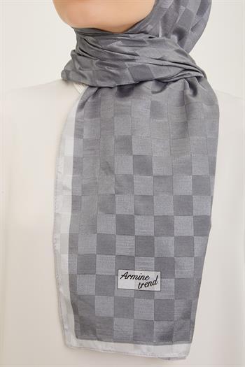 Armine Trend Janjan Şal - Dama - Füme 66