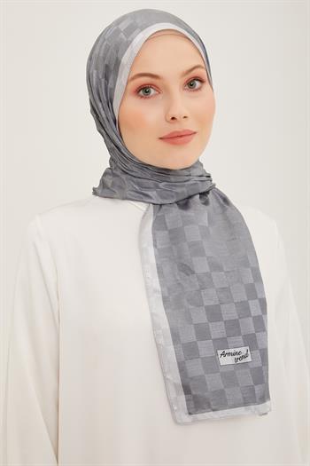 Armine Trend Janjan Şal - Dama - Füme 66