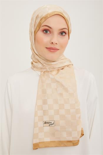 Armine Trend Janjan Şal - Dama - Gold 52