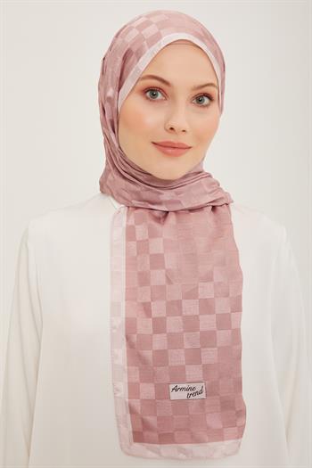 Armine Trend Janjan Şal - Dama - Gülkurusu 50