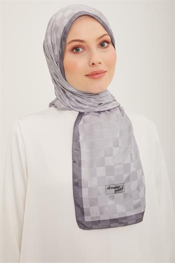 Armine Trend Janjan Şal - Dama - Gümüş 25