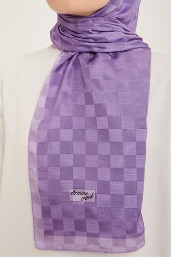 Armine Trend Janjan Şal - Dama - Leylak 85