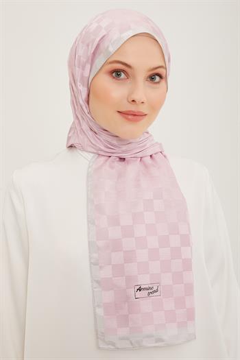 Armine Trend Janjan Şal - Dama - Soft Pembe 90